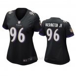 Camiseta NFL Game Mujer Baltimore Ravens Broderick Washington Jr. Negro