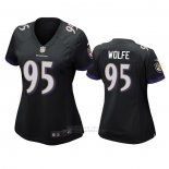 Camiseta NFL Game Mujer Baltimore Ravens Derek Wolfe Negro