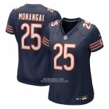 Camiseta NFL Game Mujer Chicago Bears Kyle Monangai Azul Camiseta NFL Game Mujer Chicago Bears Kyle Monangai Azul