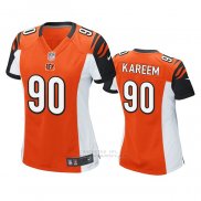 Camiseta NFL Game Mujer Cincinnati Bengals Khalid Kareem Naranja