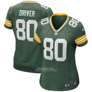 Camiseta NFL Game Mujer Green Bay Packers Donald Driver Retired Verde
