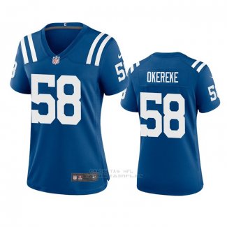 Camiseta NFL Game Mujer Indianapolis Colts Bobby Okereke 2020 Azul