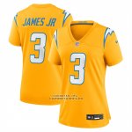 Camiseta NFL Game Mujer Los Angeles Chargers Derwin James Jr Alterno Charger Power Oro