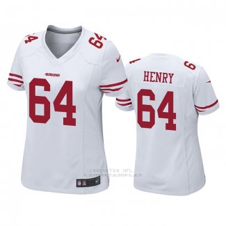 Camiseta NFL Game Mujer San Francisco 49ers Willie Henry Blanco