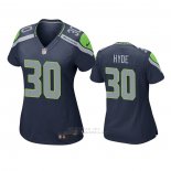 Camiseta NFL Game Mujer Seattle Seahawks Carlos Hyde Azul