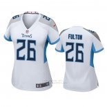 Camiseta NFL Game Mujer Tennessee Titans Kristian Fulton Blanco