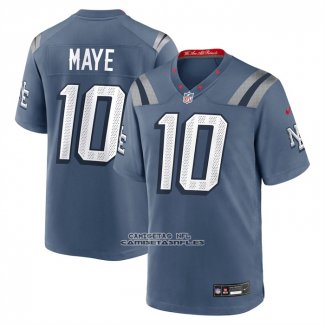 Camiseta NFL Game New England Patriots Drake Maye 2025 Rivalries Collection Azul Storm