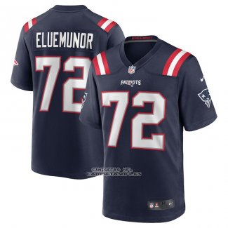 Camiseta NFL Game New England Patriots Jermaine Eluemunor Azul