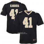 Camiseta NFL Game Nino New Orleans Saints Alvin Kamara Negro