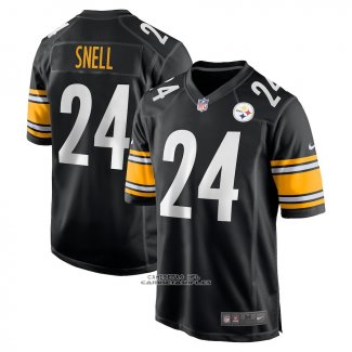 Camiseta NFL Game Pittsburgh Steelers Benny Snell Jr. Negro