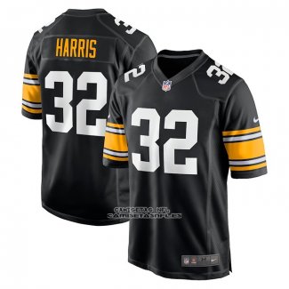 Camiseta NFL Game Pittsburgh Steelers Franco Harris Alterno Retired Negro