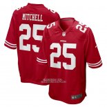 Camiseta NFL Game San Francisco 49ers Elijah Mitchell Rojo