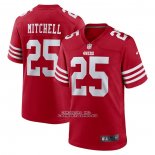Camiseta NFL Game San Francisco 49ers Elijah Mitchell Rojo2
