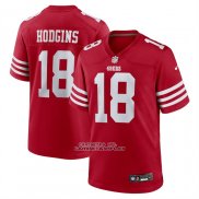 Camiseta NFL Game San Francisco 49ers Isaiah Hodgins Rojo