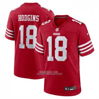 Camiseta NFL Game San Francisco 49ers Isaiah Hodgins Rojo