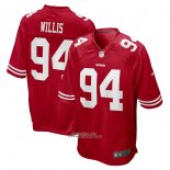 Camiseta NFL Game San Francisco 49ers Jordan Willis 94 Rojo