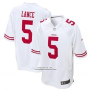Camiseta NFL Game San Francisco 49ers Trey Lance Blanco