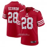 Camiseta NFL Game San Francisco 49ers Trey Sermon 28 Rojo2