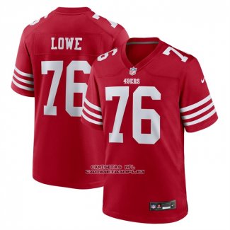 Camiseta NFL Game San Francisco 49ers Vederian Lowe Jugador Rojo