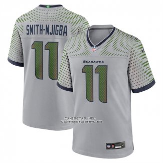 Camiseta NFL Game Seattle Seahawks Jaxon Smith Njigba 2025 Rivalries Collection Gris