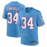 Camiseta NFL Game Tennessee Titans Earl Campbell Throwback Retired Azul