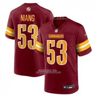 Camiseta NFL Game Washington Commanders Lucas Niang Rojo