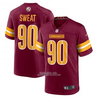 Camiseta NFL Game Washington Commanders Montez Sweat Rojo