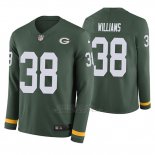 Camiseta NFL Hombre Green Bay Packers Tramon Williams Verde Therma Manga Larga