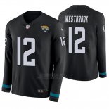 Camiseta NFL Hombre Jacksonville Jaguars Dede Westbrook Negro Therma Manga Larga