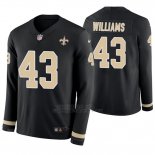 Camiseta NFL Hombre New Orleans Saints Marcus Williams Negro Therma Manga Larga