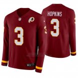Camiseta NFL Hombre Washington Football Team Dustin Hopkins Burgundy Therma Manga Larga