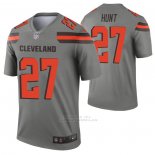Camiseta NFL Legend Cleveland Browns Kareem Hunt Inverted Gris