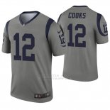 Camiseta NFL Legend Hombre Los Angeles Rams 12 Brandin Cooks Inverted Gris