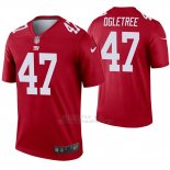 Camiseta NFL Legend Hombre New York Giants 47 Alec Ogletree Inverted Rojo