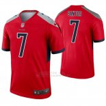 Camiseta NFL Legend Hombre Tennessee Titans 7 Cairo Santos Inverted Rojo