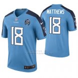 Camiseta NFL Legend Hombre Tennessee Titans Rishard Matthews Azul 20th Anniversary Color Rush