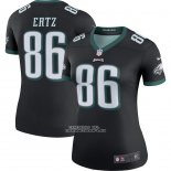 Camiseta NFL Legend Mujer Philadelphia Eagles Zach Ertz Negro
