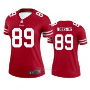 Camiseta NFL Legend Mujer San Francisco 49ers Charlie Woerner Rojo