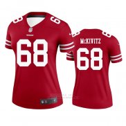 Camiseta NFL Legend Mujer San Francisco 49ers Colton Mckivitz Rojo