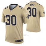 Camiseta NFL Legend New Orleans Saints Legend Ricky Ortiz Inverted Oro