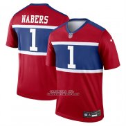 Camiseta NFL Legend New York Giants Malik Nabers Alterno Rojo