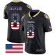 Camiseta NFL Limited Baltimore Ravens Jackson Rush USA Flag Negro