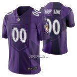 Camiseta NFL Limited Baltimore Ravens Personalizada Ciudad Edition Violeta