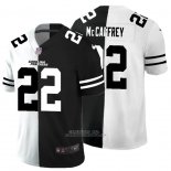 Camiseta NFL Limited Carolina Panthers McCaffrey White Black Split