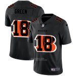 Camiseta NFL Limited Cincinnati Bengals Green Logo Dual Overlap Negro