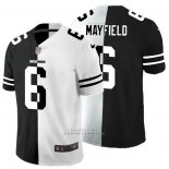 Camiseta NFL Limited Cleveland Browns Mayfield Black White Split