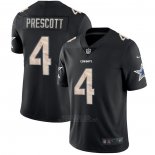 Camiseta NFL Limited Dallas Cowboys Prescott Black Impact