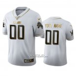 Camiseta NFL Limited Detroit Lions Personalizada Golden Edition Blanco