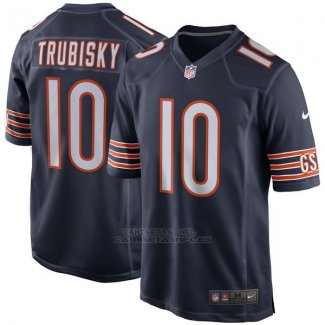 Camiseta NFL Limited Hombre 10 Trubisky Chicago Bears Azul