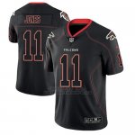 Camiseta NFL Limited Hombre Atlanta Falcons Julio Jones Negro Color Rush 2018 Lights Out